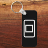 ツェナーカード |白抜き四角 キーホルダー (正面)