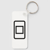 ツェナーカード |白抜き四角 キーホルダー (裏面)