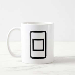 ツェナーカード 白抜き四角 コーヒーマグカップ