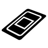 ツェナーカード |白抜き四角 マグネット (左側)