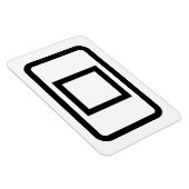 ツェナーカード |白抜き四角 マグネット (右側)