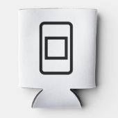 ツェナーカード |白抜き四角 缶クーラー (正面)