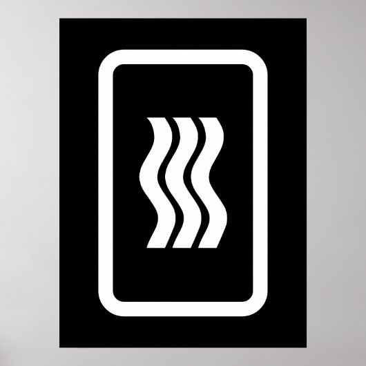 ツェナーカード | 3縦波線 ポスター (正面)