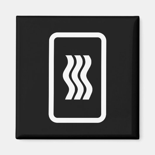 ツェナーカード | 3縦波線 マグネット (正面)