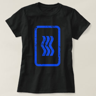 ツェナーカード 3縦波線{ヴィンテージ} Tシャツ