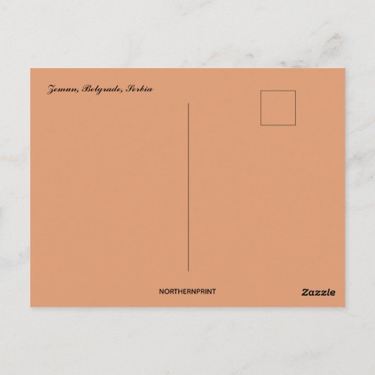 ツェムンベオグラードセルビア ポストカード (裏面)