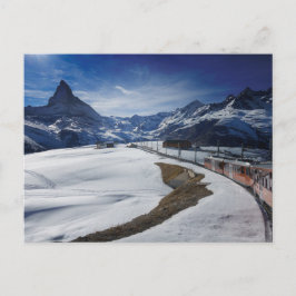 ツェルマットのGornergrat鉄道とMatterhorn ポストカード