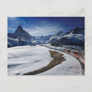 ツェルマットのGornergrat鉄道とMatterhorn ポストカード
