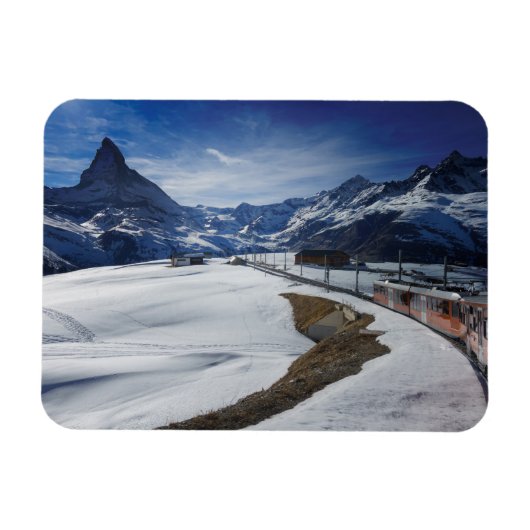 ツェルマットのGornergrat鉄道とMatterhorn マグネット (横)