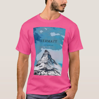 ツェルマットザスイス山 Tシャツ