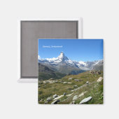 ツェルマットスイスアルプスマターホルンビュー マグネット (正面/裏面)