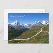 ツェルマットスイスアルプスマターホルン ポストカード (正面/裏面)