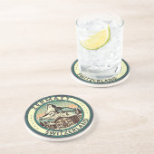 ツェルマットスイスイラストレーショントラベルアートバッジ コースター (側面)