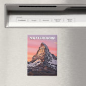 ツェルマットスイスマッターホルンサンセット マグネット (インサイチュ (食洗機))