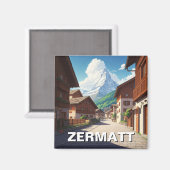 ツェルマットスイスマッターホルン マグネット (正面/裏面)