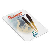 ツェルマットスイスヴィンテージスキーポスター マグネット (右側)