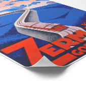 ツェルマットスイスヴィンテージ列車旅行 ポスター (角)