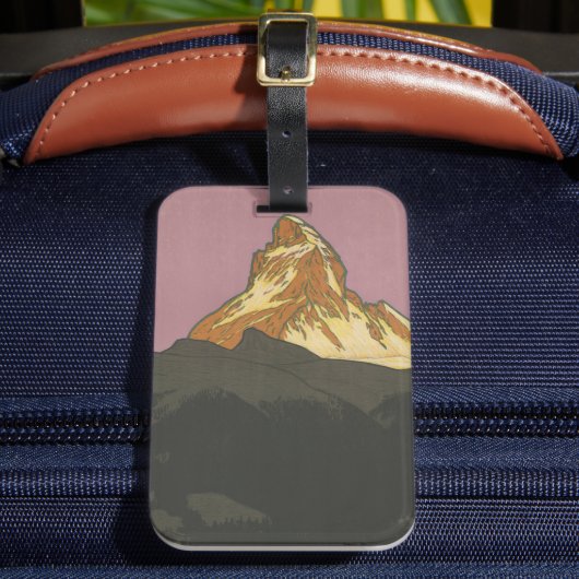 ツェルマットマッターホルンヴィンテージスイススキー ラゲッジタグ (正面インサイチュ2)
