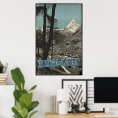 ツェルマットヴィンテージ旅行ポスター広告レトロプリント ポスター (ホームオフィス)