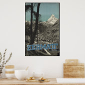 ツェルマットヴィンテージ旅行ポスター広告レトロプリント ポスター (キッチン)