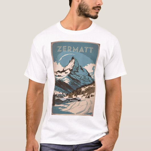 ツェルマットヴィンテージ Tシャツ (正面)