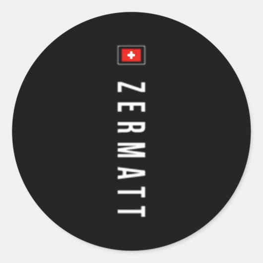 ツェルマット探検隊Xo4Uオリジナル ラウンドシール (正面)