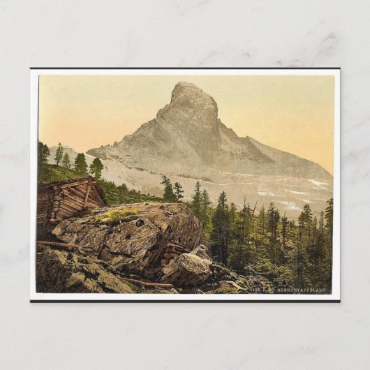ツェルマット、アッパー・ステッフェラルプ、Matterhornの後に ポストカード (正面)