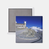 ツェルマット、ゴルネルグラット、クルムホテルとトレイル。 マグネット (正面/裏面)