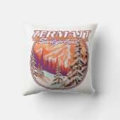 ツェルマット・スイスのロゴ クッション (裏面)