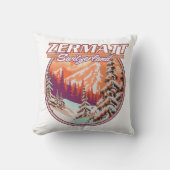 ツェルマット・スイスのロゴ クッション (正面)