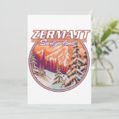 ツェルマット・スイスのロゴ 招待状 (スタンド正面)