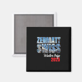 ツェルマット スイス 冬の旅 2025 スイス スキー アルプ マグネット (正面/裏面)