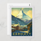 ツェルマット – マッターホルンを威厳のある捕獲する ポストカード (正面/裏面)