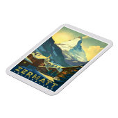 ツェルマット – マッターホルンを威厳のある捕獲する マグネット (左側)