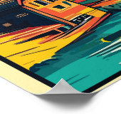 ツェルマット、マッターホルン、スイス、スキーポスター ポスター (角)