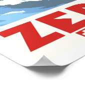 ツェルマット、ヴァレ、スイス、スキー ポスター (角)