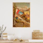 ツェルマット・ヴィンテージ旅行ポスター ポスター (キッチン)