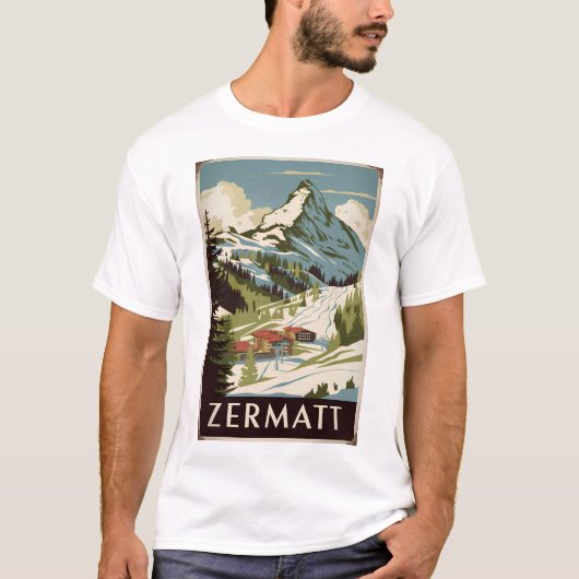 ツェルマット ヴィンテージ Tシャツ (正面)