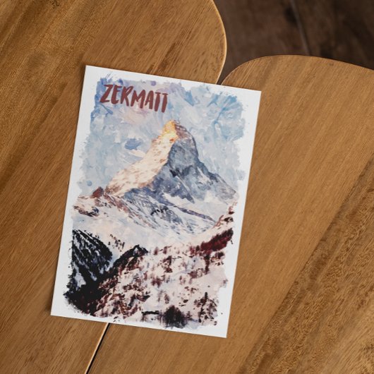ツェルマ素晴らしットスイススイスアルプス ポストカード