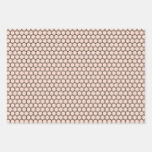 ツエレガントーペ、黒、赤面ピンクの蜂をテーマにした ラッピングペーパーシート (正面2)