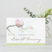 -ツカスタムインピンクベビー鳥 招待状 (スタンド正面)