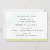 -ツカスタムインピンクベビー鳥 招待状 (裏面)