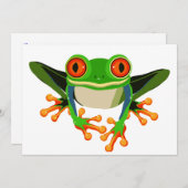 ツカラフルリーカエル 招待状 (正面/裏面)