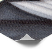 ツキシード猫のポスターを着た茶色のタビーダンディ猫 ポスター (角)