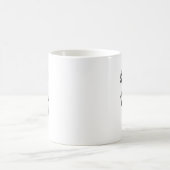 ツキノワグマのプリント コーヒーマグカップ (中央)