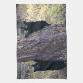 ツキノワグマの幼いこども キッチンタオル (縦)