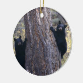 ツキノワグマの幼いこども セラミックオーナメント (左)