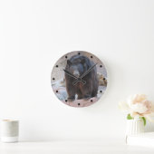 ツキノワグマの時計 ラウンド壁時計 (ホーム)