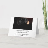 ツキノワグマの野性生物のバースデー・カード カード (裏面)