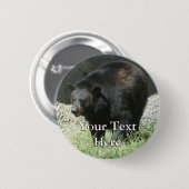 ツキノワグマボタン 缶バッジ (正面&裏面)